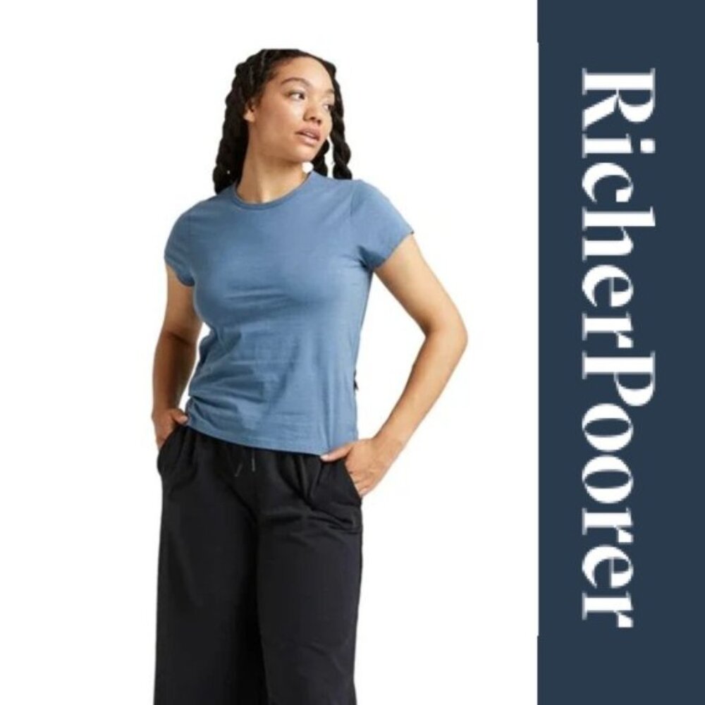 Richer Poorer | Classic Short Sleeve "Mirage Blue" T-Shirt | Size Medium